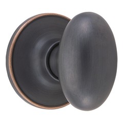 Egg Dummy Brass Door Knob in Oil Rubbed Bronze