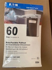 CUTLER-HAMMER DPU222R NON-FUSED PULL-OUT AIR CONDITIONER DISCONNECT 60A 240V