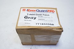 New Lot of 100 GAF TPO T-Joint Cover Patch 4-1/2″ Grey 7712345GA 0.04″ Thick