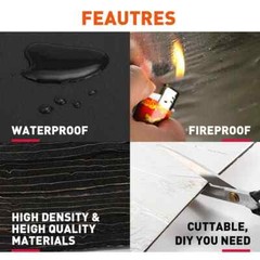 Self-Adhesive Heat Shield Sound Deadener Floor Deadening Mat 12sheets 12”x20”