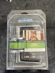 Schlage F10CS V ELA 626 Elan Light Commercial Passage Lever, Satin Chrome-READ!!
