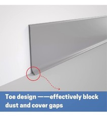 COUKIU Flexible Baseboard Molding Trim, 4 Inch x 20 Feet Self-Adhesive Vinyl…