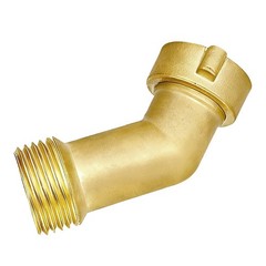 45 Degree Brass Water Hose Elbow Adapter for RV Quick Connect and