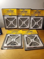 6 ” quick mount porch post fasteners White Lot Of 5
