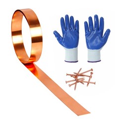 Copper Flashing 99.95% Pure – 16 Oz 24 Gauge 24 Ga, 1″ Width x 10 FT,