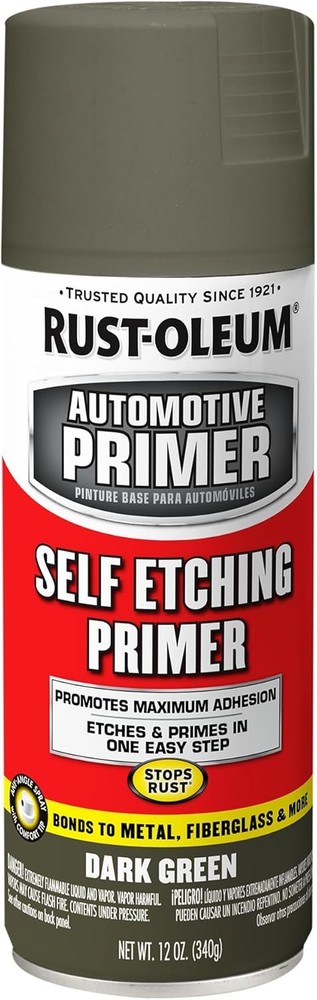 Rust-Oleum 249322 Automotive Self Etching 12 Ounce (Pack of 1), Dark Green