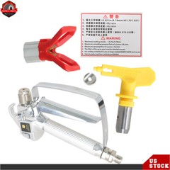 3600PSI Airless Paint Spray Gun 517 Spray Tip + Nozzle Guard for Sprayers New