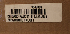 Chicago Faucets 116.123.AB.1 – Touch-Free, Programmable Faucet – Chrome