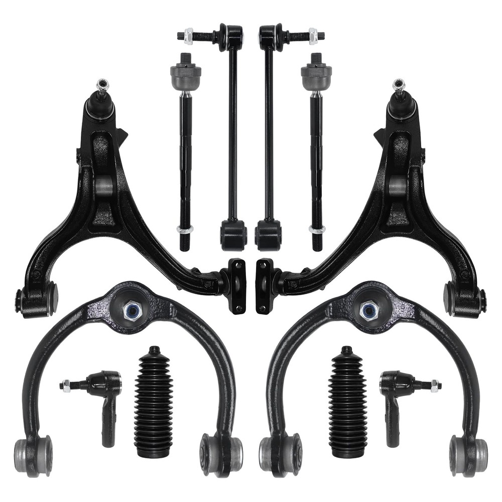 12pc Susp Kit w/ Ball Jt Sway Bar Tie Rod End Boot Jeep Commander 06-10 GC 05-10