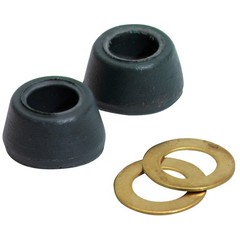 Do it Best 3/8 In. x 23/32 In. Black Cone Faucet Washer DIB810-31 SIM Supply,