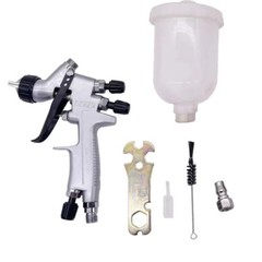 Tank Air Spray With Mixing Cup And Adapter Paint Spray Gun 1.2/1.0MM Nozzle Kit