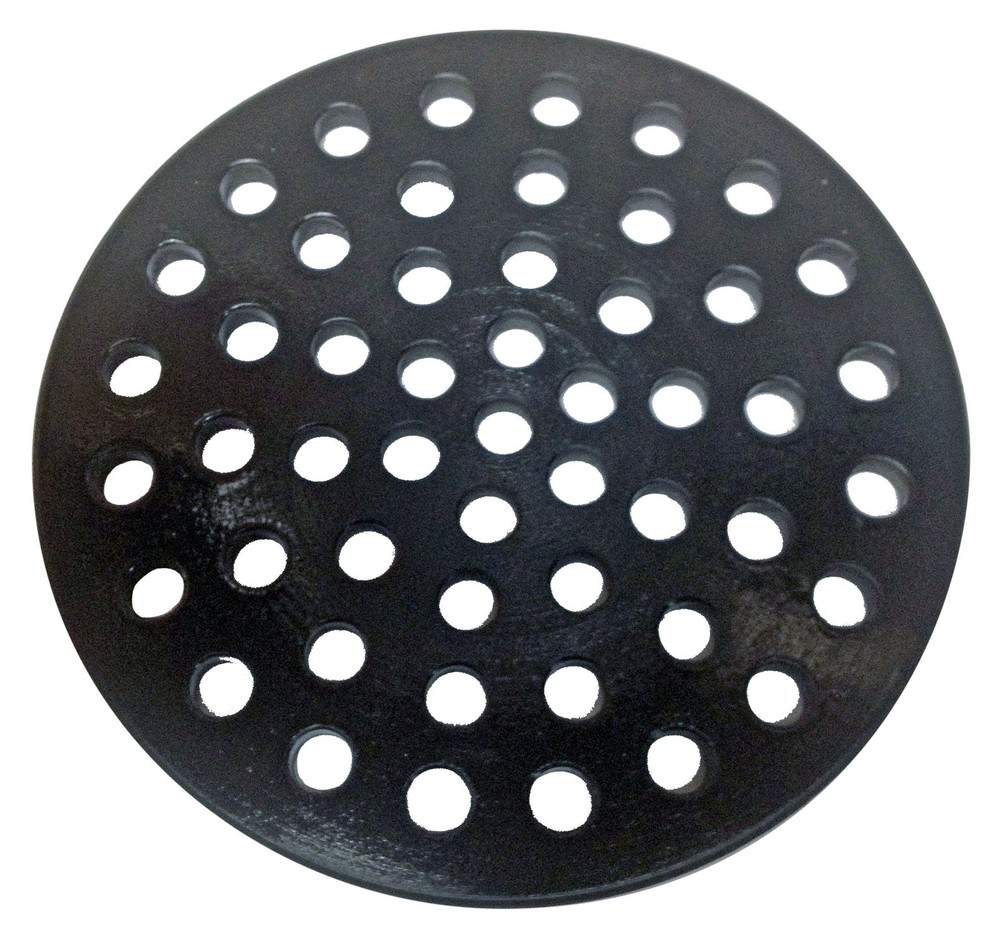 Aqva Cast Iron 6.5″ Drain Cover – Round Replacement Floor 6.5 Inch, Black