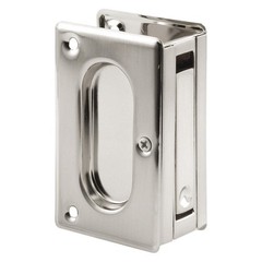 PRIME-LINE N 7363 Tray/Edge Pull,Silver,Brass,2 1/2 in W 430Y88