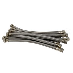 [10-Pack] PROCURU 16-Inch x 3/8″ Comp x 1/2″ FIP 16 Inch, Stainless Steel