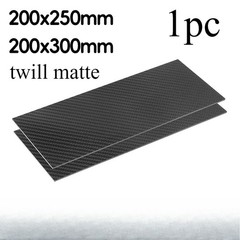 3K carbon fiber plate twill matte 200*250mm 200*300m thickness 0.6/1/2/3/4/5/6mm