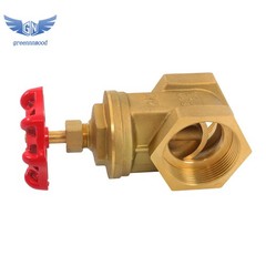 2-1/2″ NPT Brass Gate Valve, Heavy Duty Female Thread Manual Rotary Sluice Valve