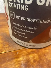 Fixall Skid Grip Anti Slip Floor Coating Interior Exterior Emerald Green 1Gallon