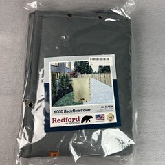 Redford Supply Cold Snap Backflow Cover Grey 600D PVC Oxford Polyester 30″WX24’H