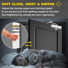 Marie Hold Open Door Closer Applies Regular, Jamb Mounting,Adjustable Automatic