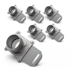 2-1/2 In. Aluminum Blast Gate with anti Clog and Air Leak Seal for Dust Collecti