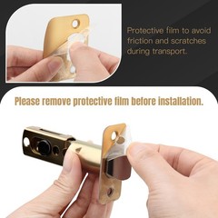 Passage Door Handle, Brushed Gold Door Handles, Heavy Duty Passage Function D…