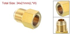 3/8″ Female Flare x 1/2″ Male Flare Connectors Brass Adapter Reducing