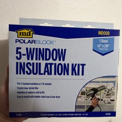 MD Window Insulation Kit Clear 62x210in Condensation Control Easy Install