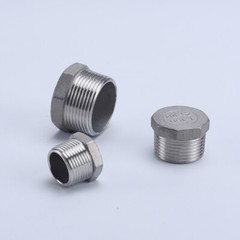 304 Stainless Steel Hexagon Male Blanking Plugs with Tapered BSP Threads 1/4″~2″