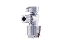 Stop Valve, 1/2 x 3/8 in Connection, Compression, 200 psi Pressure, Brass Body C