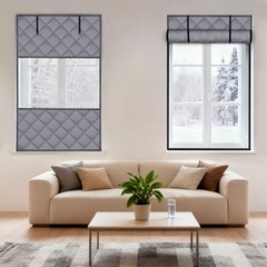Visible Window Insulation Kit for Winter, 3 Layer 36” x 60” Oxford Cloth Ther…