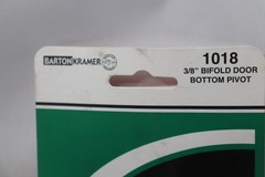 (2-Pk) Barton Kramer Pivot & Guide Bifold Bottom Steel White 3/8 1018