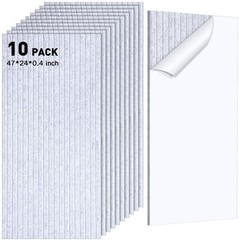 Woanger 10 Pack 47×24 Inch Light Gray Acoustic Panels, Self Adhesive Acoustic…
