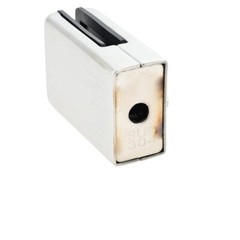 8Pcs Square Glass Clamps with 2pcs Hex Screwdriver Brushed Nickel 64x42x24mm