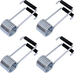 4 Packs Universal Butterfly Spring Door Closer Self-Closing with Rubber Bumpers,