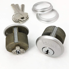 2 Mortise Lock Cylinders 1″ for Commercial Store Front Entry Door Adams Rite