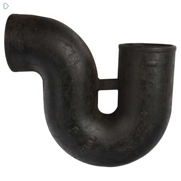 222508 2″ New Age Cast Iron/No-Hub P-trap fitting for commercial plumbing
