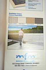 MFM Peel & Seal 36 In. X 33-1/2 Ft. White Roofing waterproof Membrane 50W36 MFM