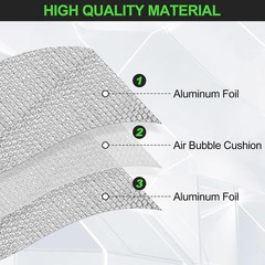 dojobkinb Reflective Insulation Roll 47inch x 20Ft Double Bubble Foil for RV
