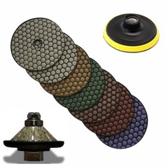Marble Granite countertop 1-1/4″ Bevel Bullnose Profiler & 45 stone tile buffer