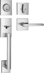 Berlin Modisch HandleSet Front Door Entry Handle and Deadbolt Lock Set Slim S…