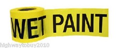 C H Hanson 16101 300’x3″ Yellow Vinyl CAUTION WET PAINT Tape Ribbon – Pack of 16