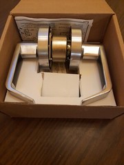 Lawrence Commercial Passage Door Handle Grade 2 Chrome Entry Door Lever Keyless
