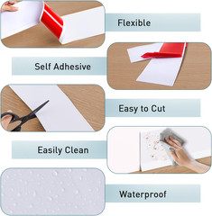 Flexible Baseboard Molding Trim, 4 Inch X 20 Feet Vinyl Wall Base with 10% Wider