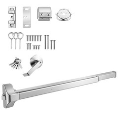 Uimoso Push Bar Exit Device with Exterior Lever for 41″ Doors