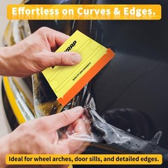 TECKWRAP Felt Squeegee for Vinyl Wrap, Pro Car Wrap Tool 3pcs Trapezoid Shape