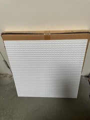 1 cs of 12 Ceiling Tiles 2’x2’ 48 sqft Waterproof Diamond Pyramid Texture