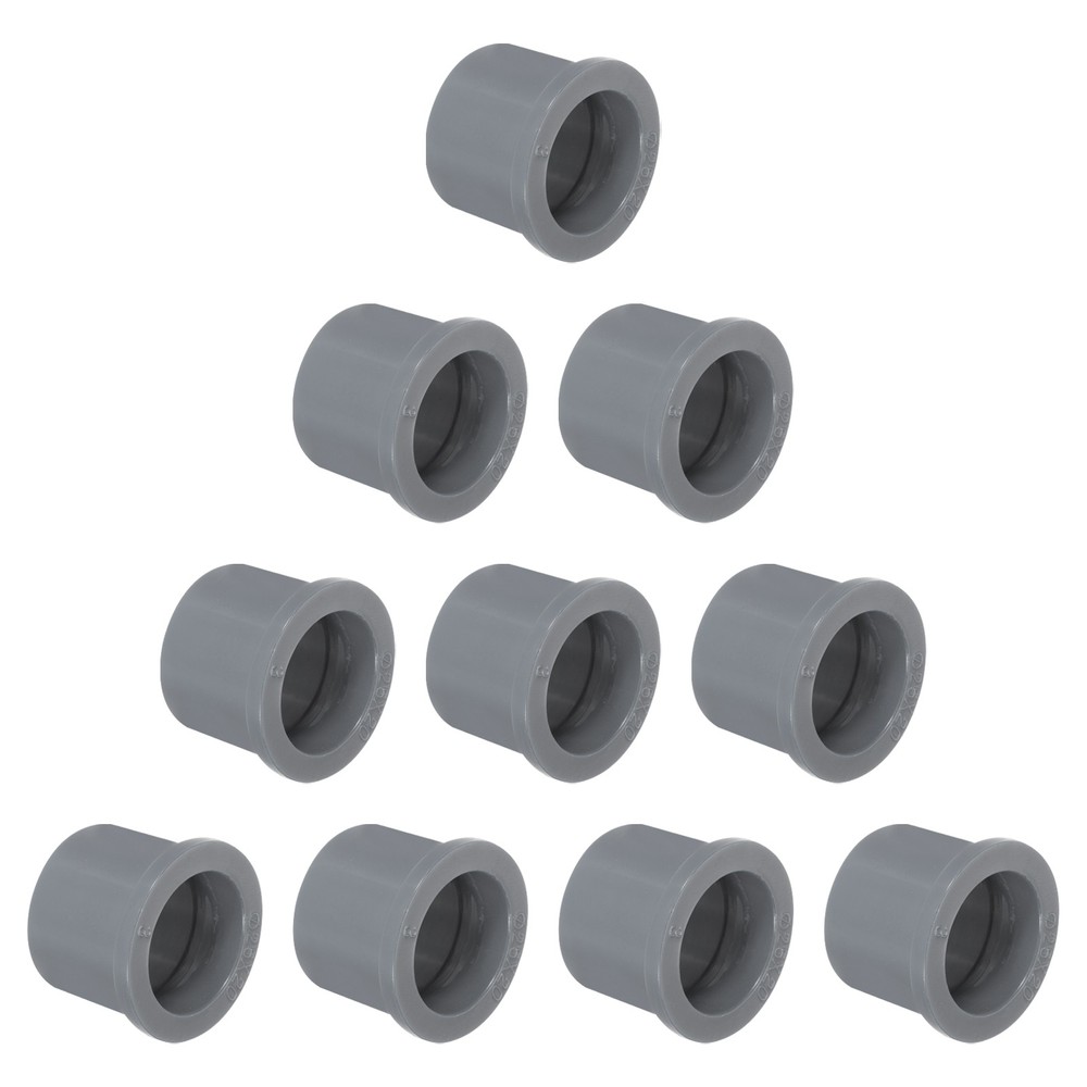 10Pcs DWV Reducer Bushing 3/4″ x 1/2″ Socket x Socket Connector Grey