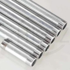 Galvanised Steel Pipe / Tube Threaded Both Ends 1/2″ to 4″ Length 5cm – 50cm