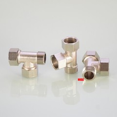 Copper Compression Fittings Straight Elbow Tee Gas Adapters Tube Pipe Connector