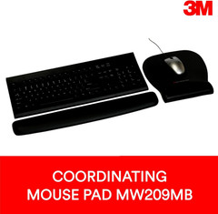 3M (WR209MB) Foam Wrist Rest WR209MB, Compact Size, with Antimicrobial Product P